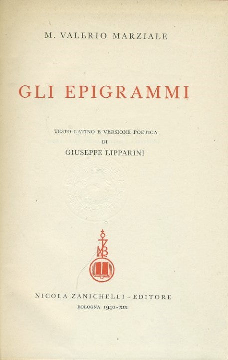 Gli epigrammi - copertina