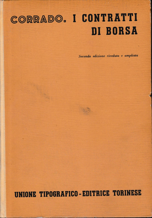I contratti di borsa, vol. 7, tomo 2, fasc. 3. - copertina