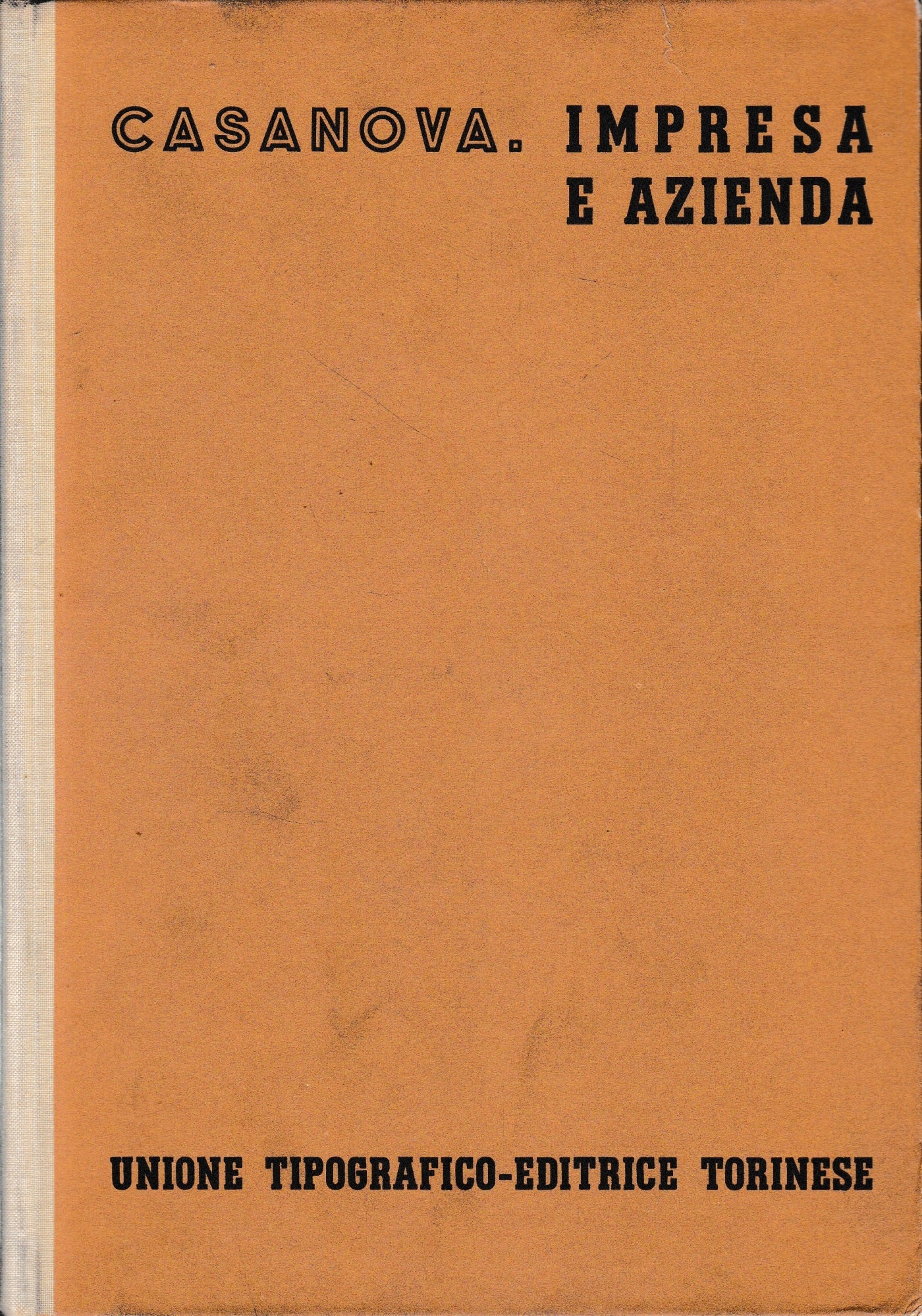 Impresa e azienda (le imprese commerciali) vol. 10, tomo 1, fasc. 1. - copertina