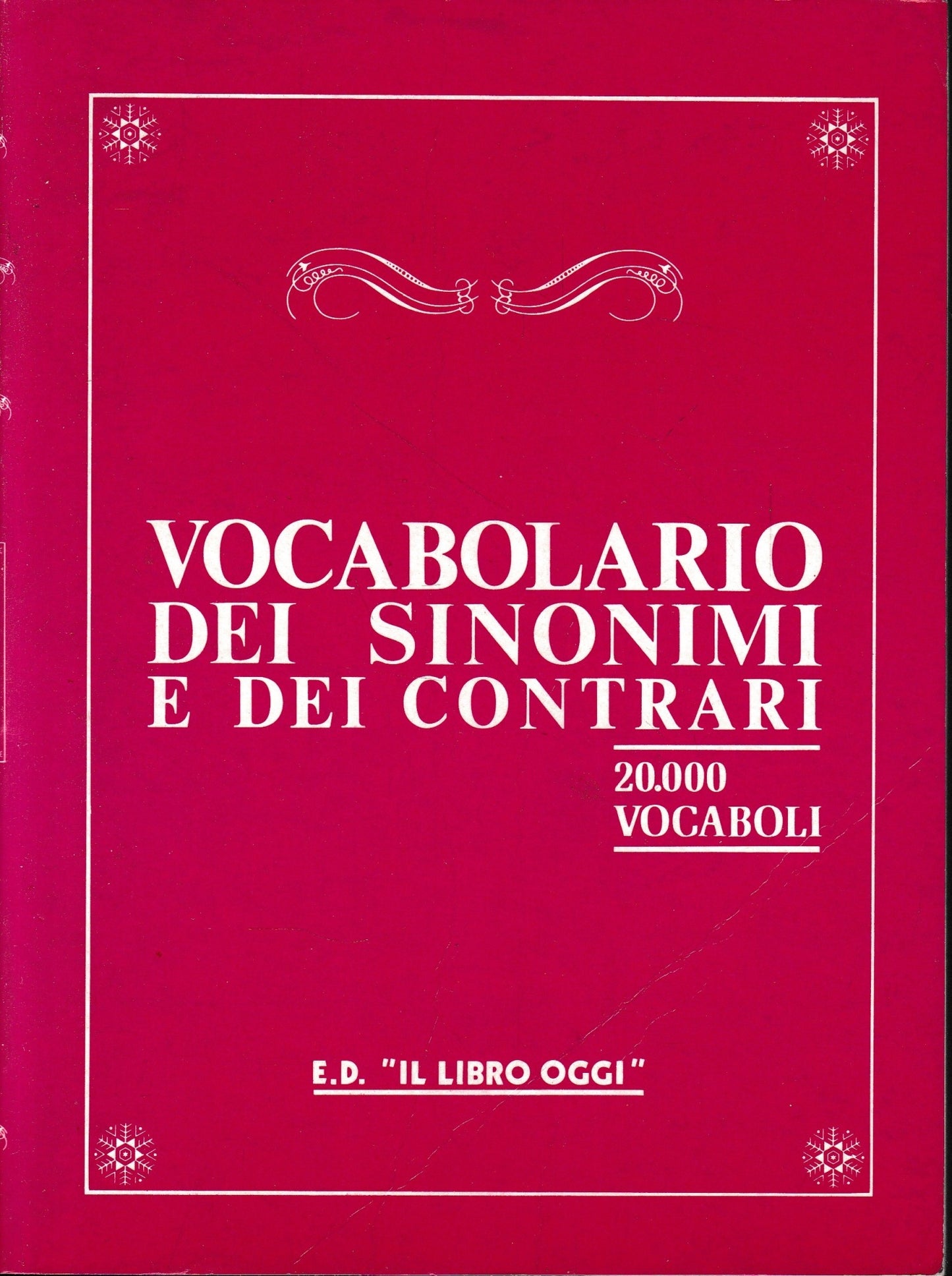 Vocabolario dei sinonimi e dei contrari, 20.000 vocaboli - copertina