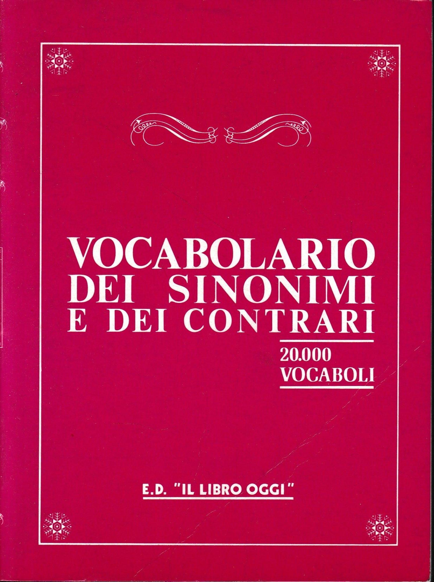 Vocabolario dei sinonimi e dei contrari, 20.000 vocaboli - copertina