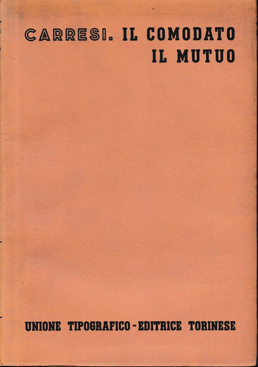 Il comodato il mutuo, vol. 8, tomo 2, fasc. 5 e 6 - copertina