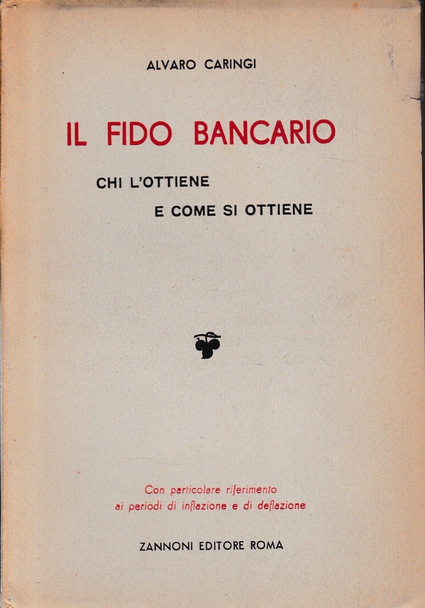 Il fido bancario - copertina