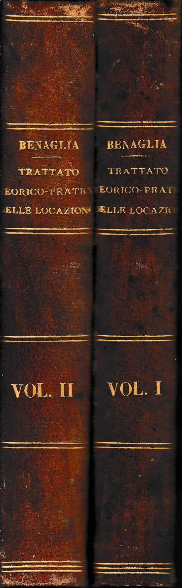 Delle locazioni trattato teorico-pratico, due volumi. - copertina