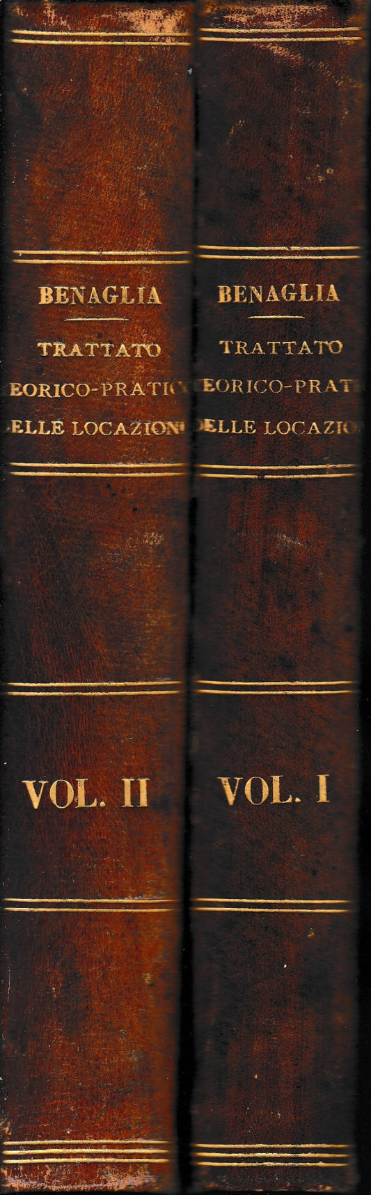 Delle locazioni trattato teorico-pratico, due volumi. - copertina