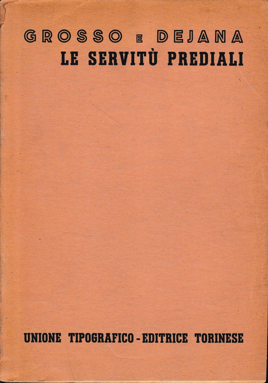 La servitù prediali, vol. 5, tomo 1 - copertina
