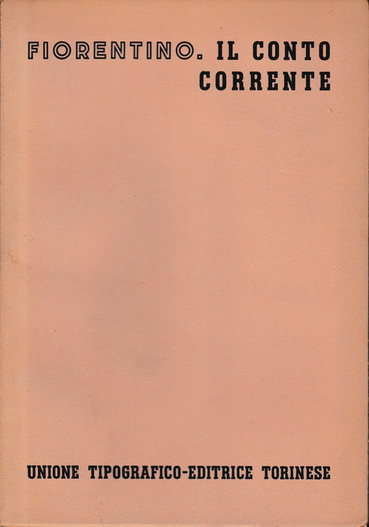 Il conto corrente, vol. 8, tomo 3, fasc. 1 - copertina