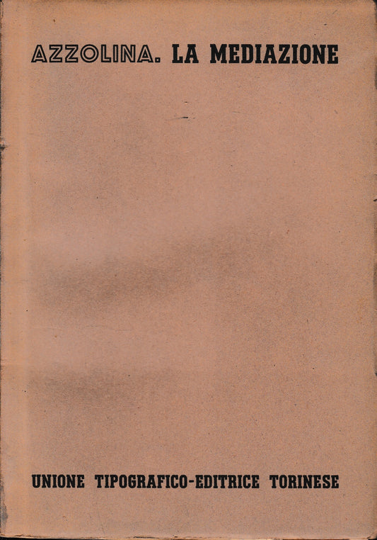 La mediazione vol. 8, tomo 2, fasc. 2. - copertina