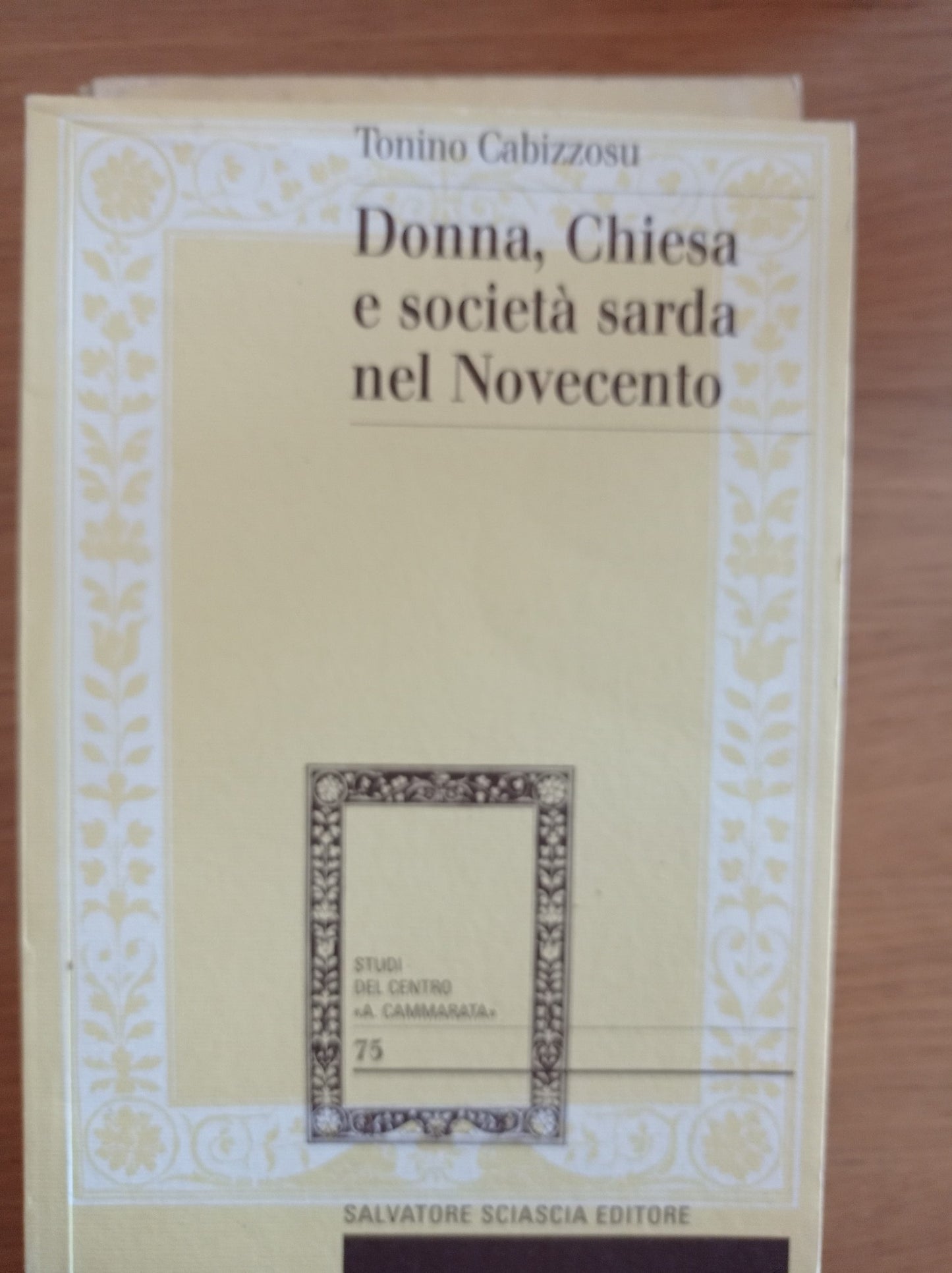 Donna, Chiesa e società sarda nel Novecento - copertina