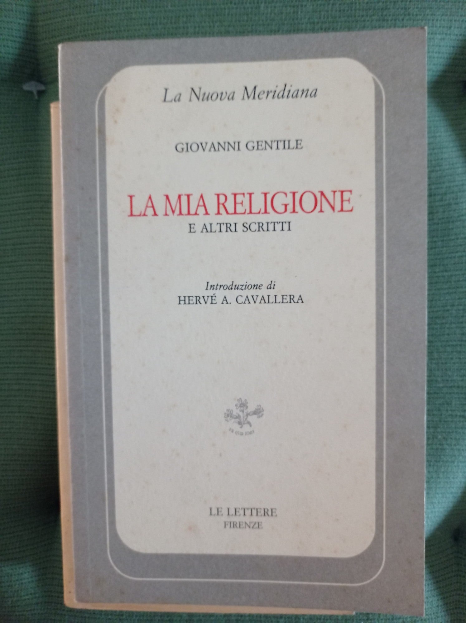 La mia religione e altri scritti - copertina