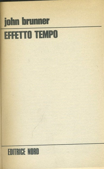 Effetto tempo - copertina