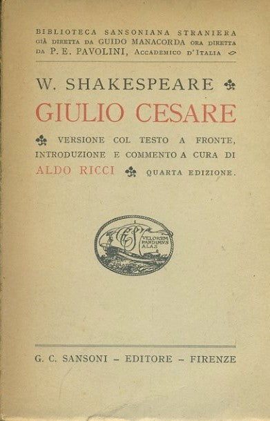 Giulio Cesare - copertina