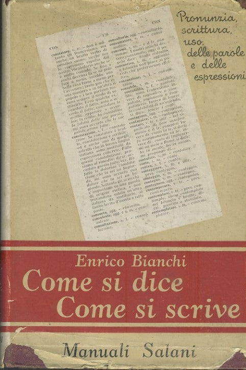 Come si dice Come si scrive - copertina