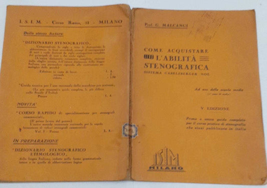 Come acquistare l'abilita' stenografica. Sistema Gabelsberger - Noe' - copertina