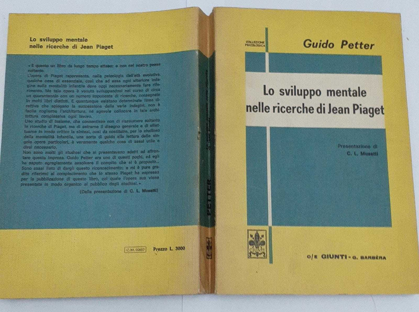Lo sviluppo mentale nelle ricerche di Jean Piaget - copertina