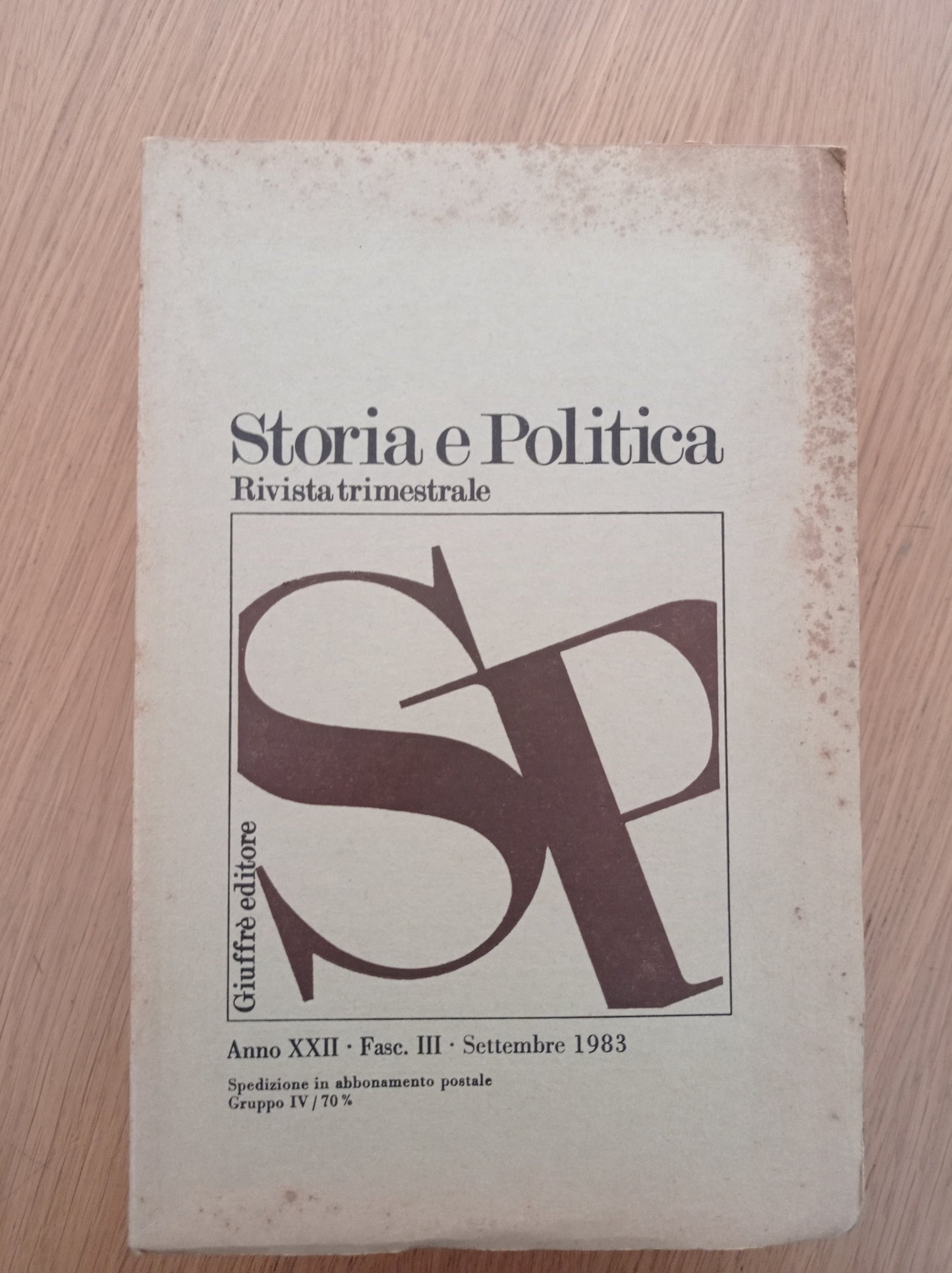 Storia e politica - copertina