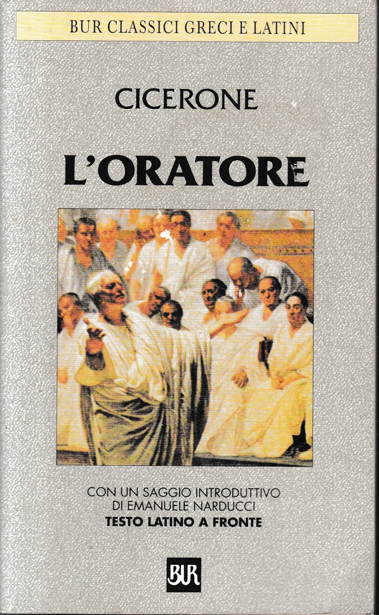 L'oratore. Testo latino a fronte - copertina