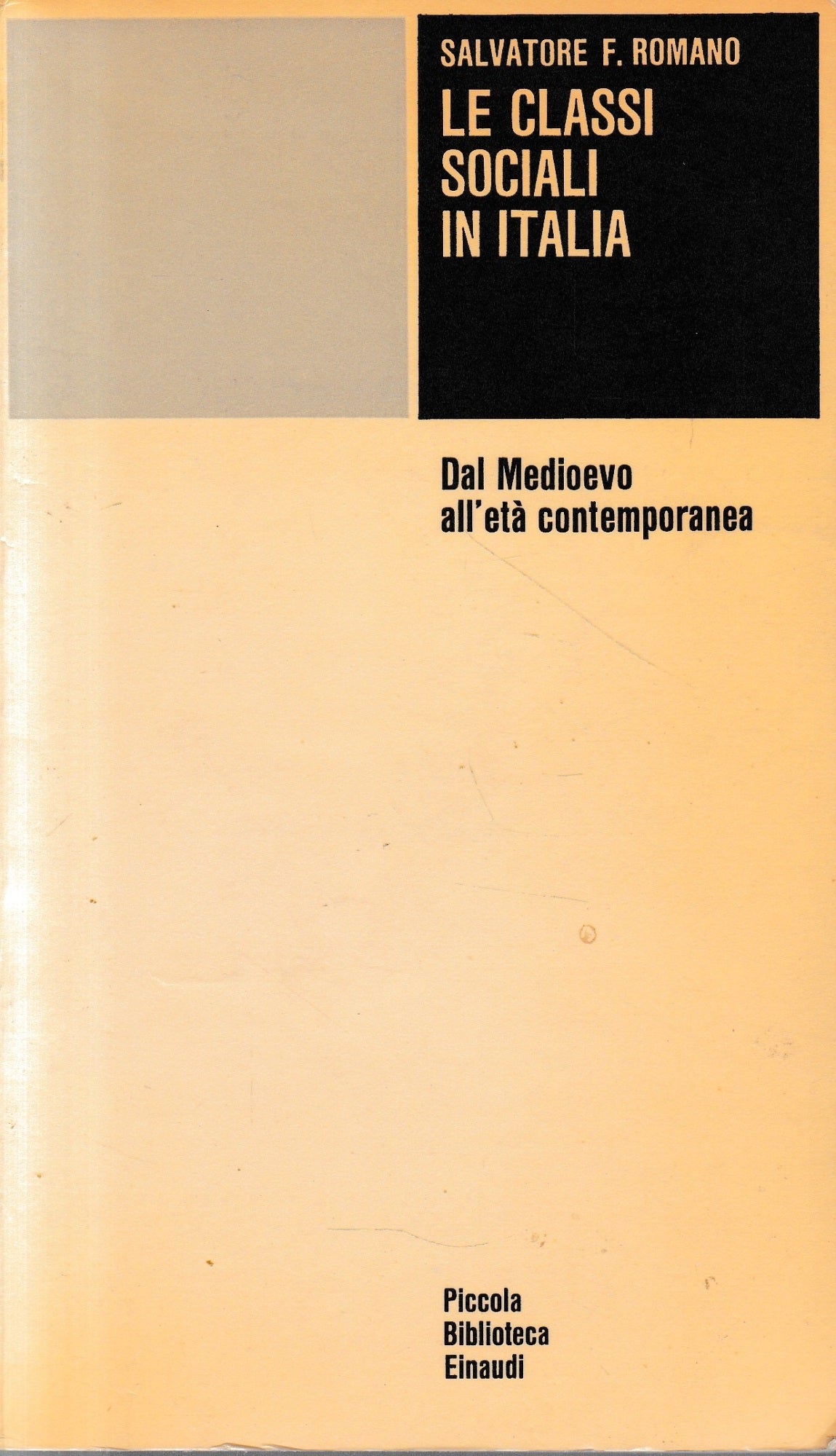 Le classi sociali in Italia - copertina