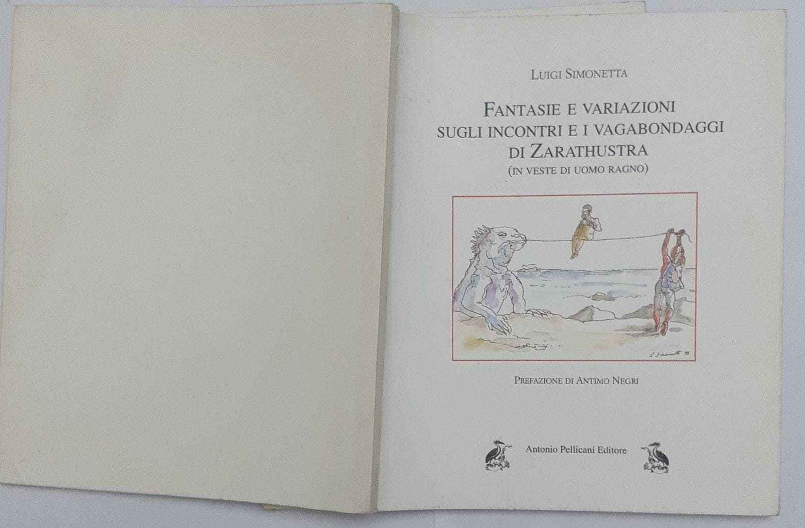 Fantasie e variazioni sugli incontri e i vagabondaggi di Zarathustra (in veste di uomo ragno) - copertina