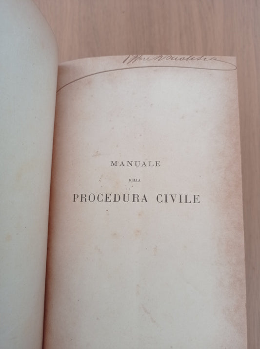 Manuale della procedura civile vol. 1 e 2 - copertina