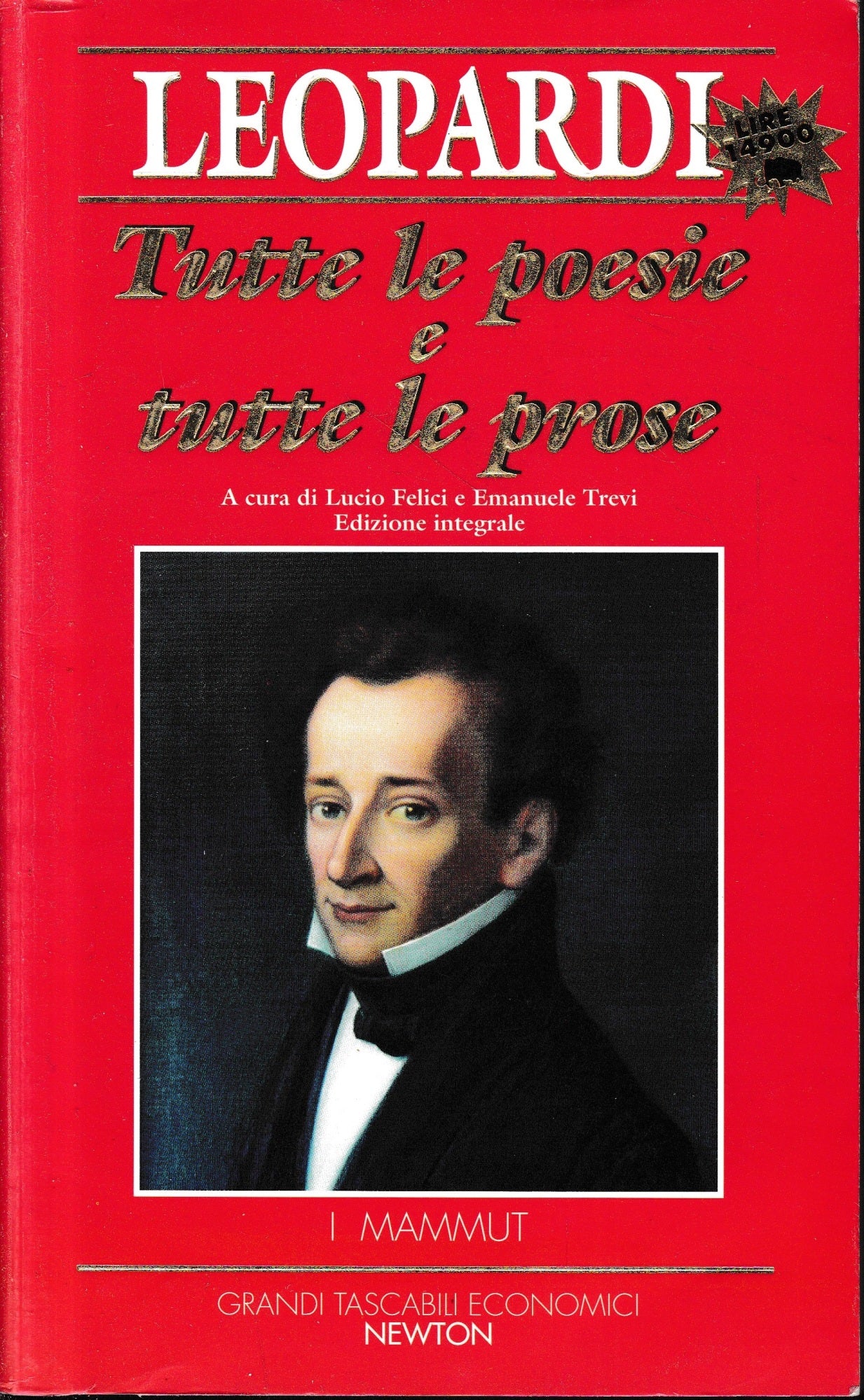 Tutte le poesie e tutte le prose - copertina