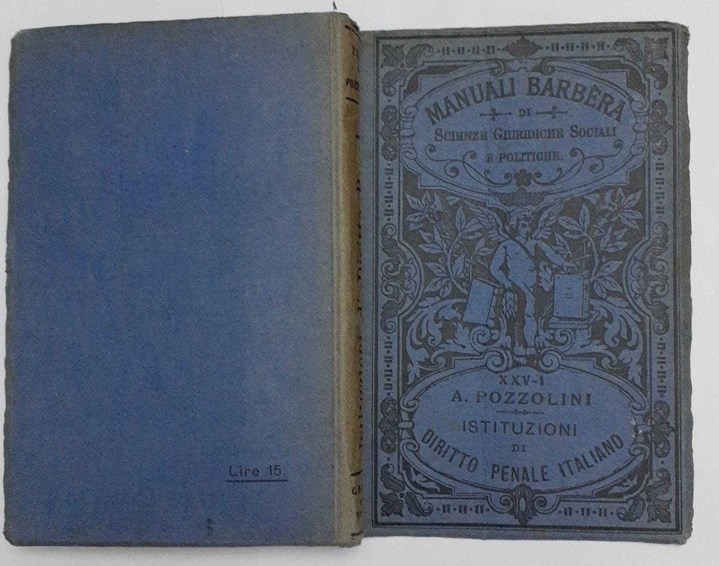 Istituzioni di diritto penale italiano. Volume primo - copertina