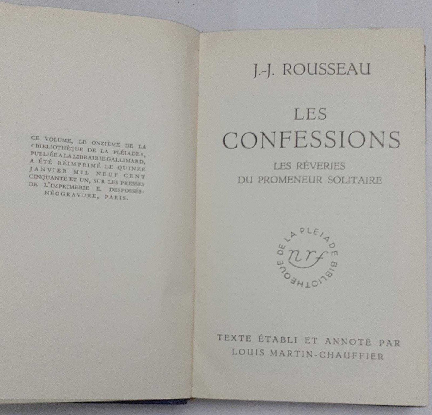 Les confessions. Les reveries du promeneur solitaire - copertina