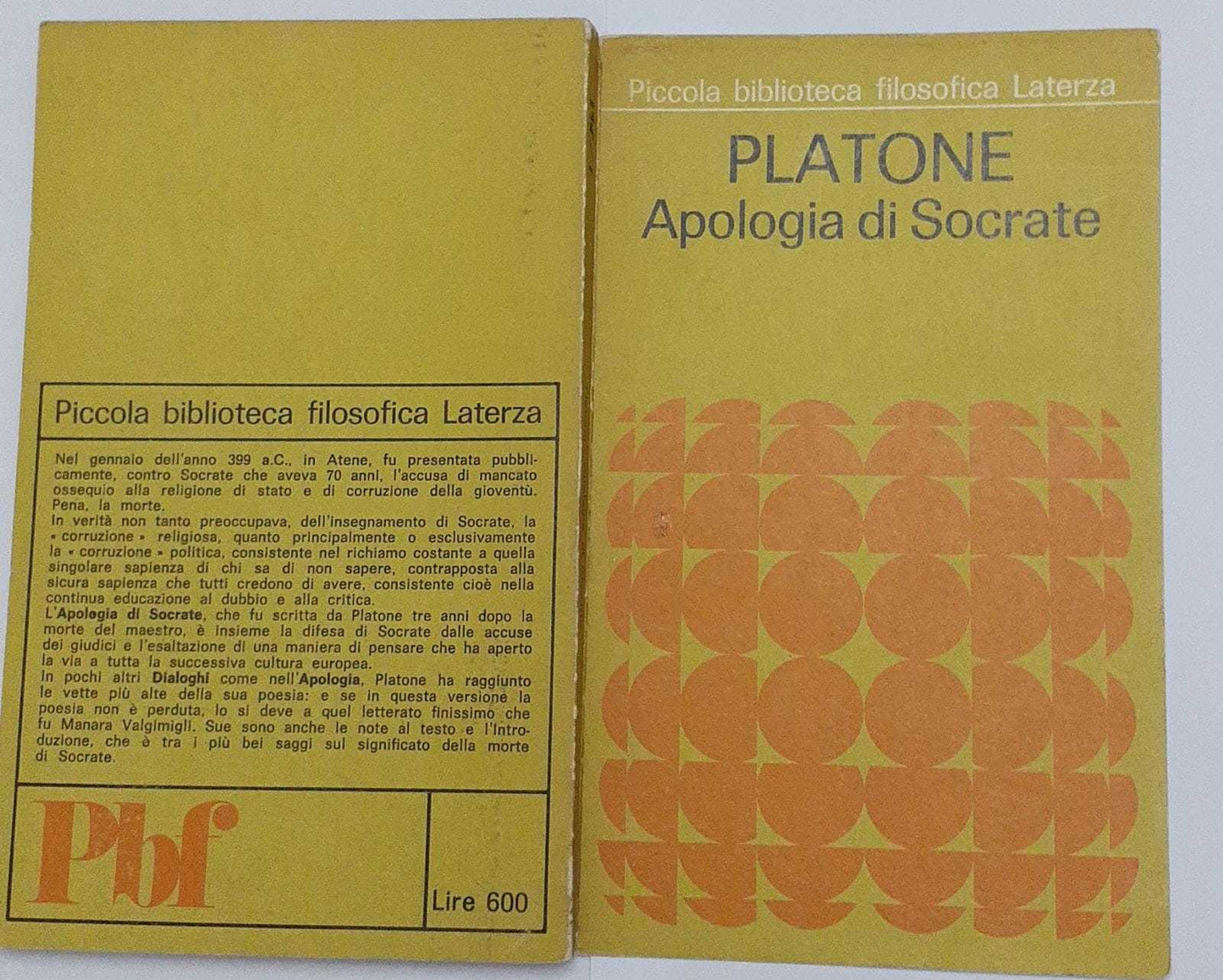 Platone.  Apologia di Socrate - copertina