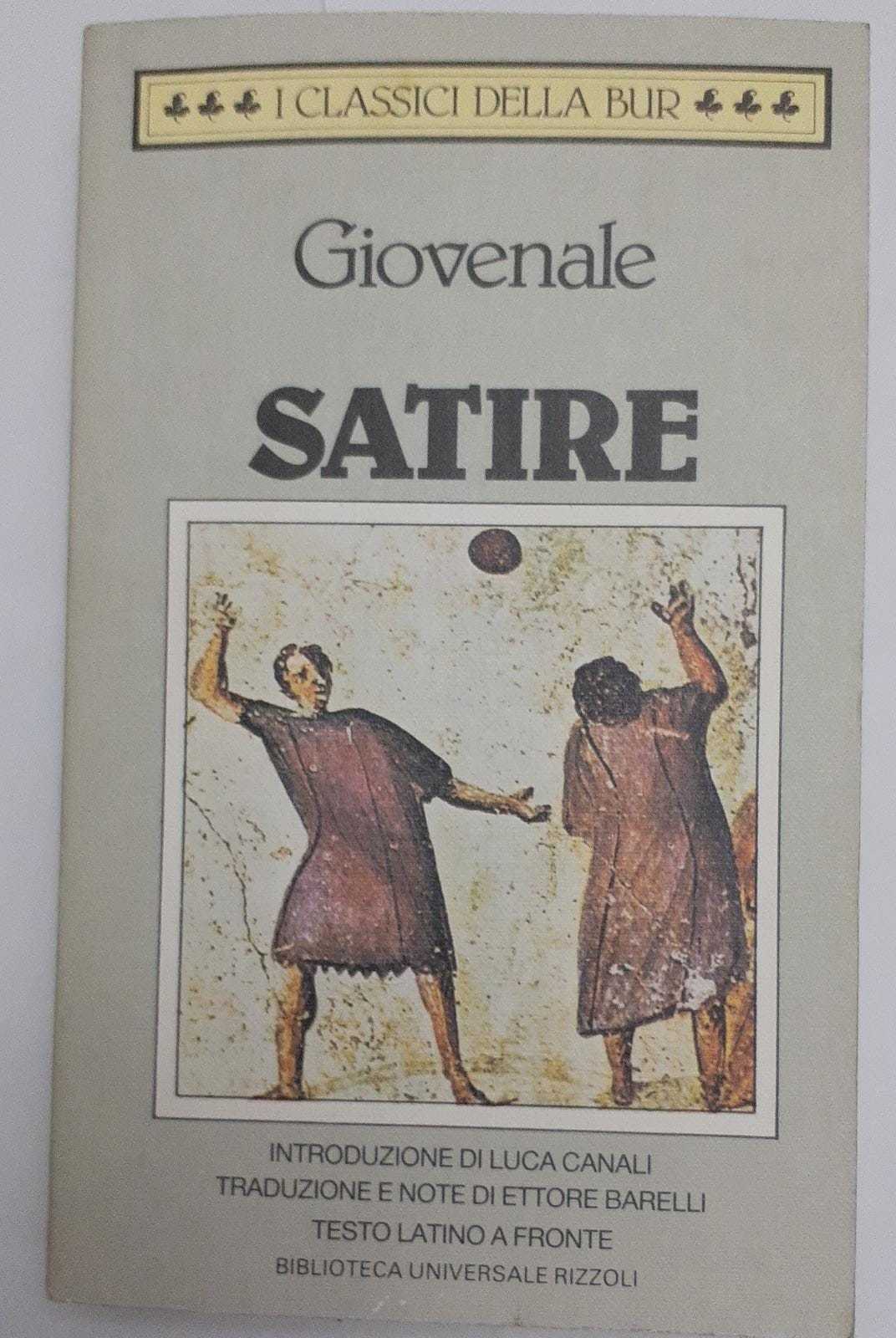 Satire. Testo latino a fronte - copertina