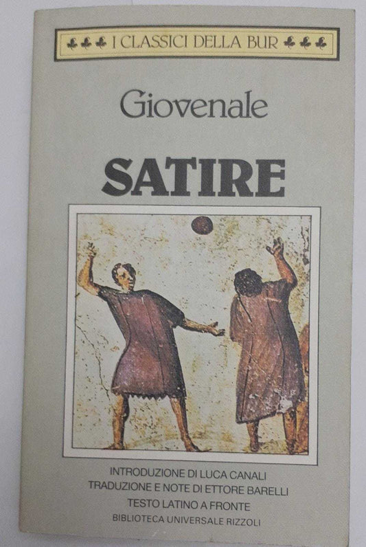 Satire. Testo latino a fronte - copertina