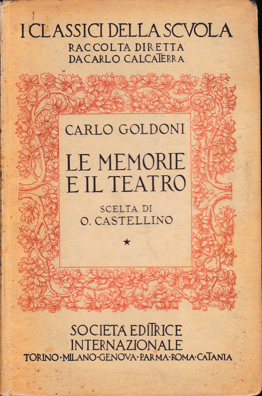 Le memorie e il teatro - copertina