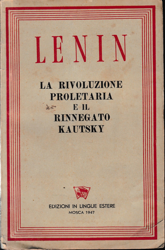 La rivoluzione proletaria e il rinnegato Kautsky - copertina