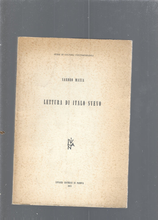 Lettura di Italo Svevo - copertina