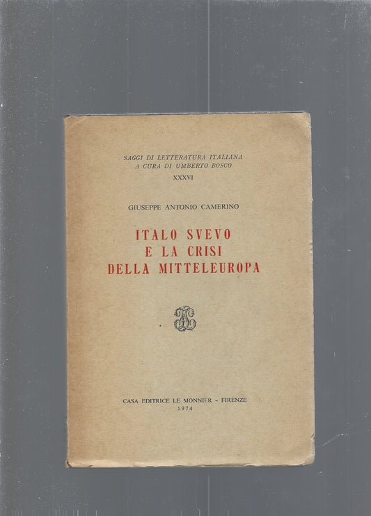Italo Svevo e la crisi della Mitteleuropa - copertina