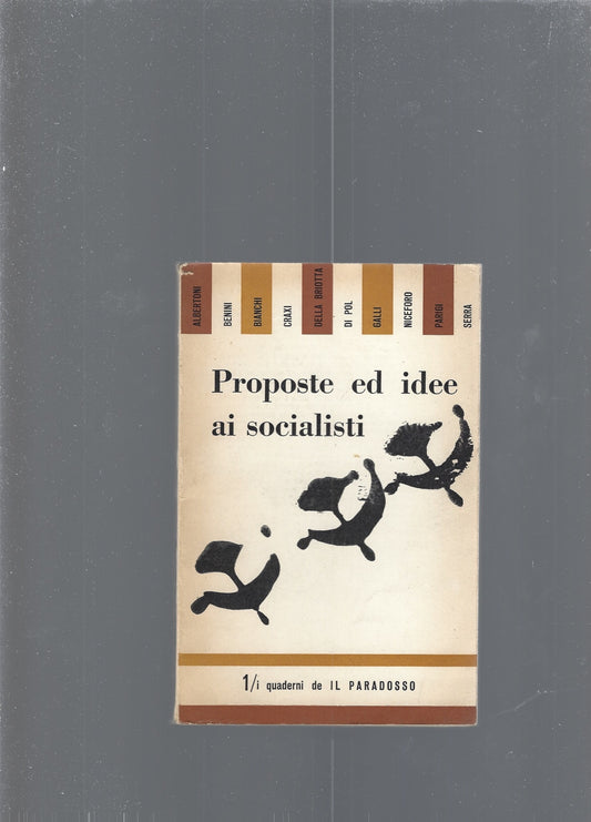 Proposte ed idee ai socialisti - copertina