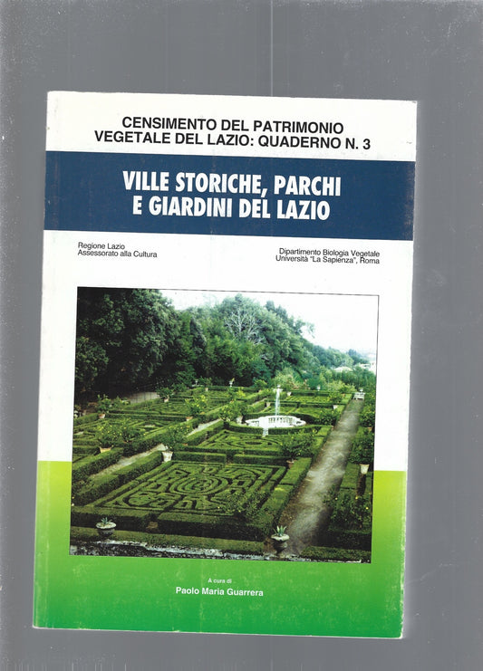 Ville storiche, parchi e giardini del Lazio - copertina