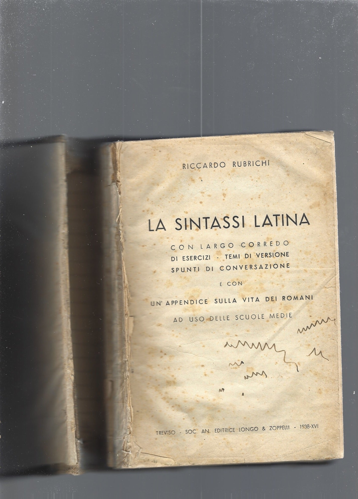 La sintassi latina - copertina