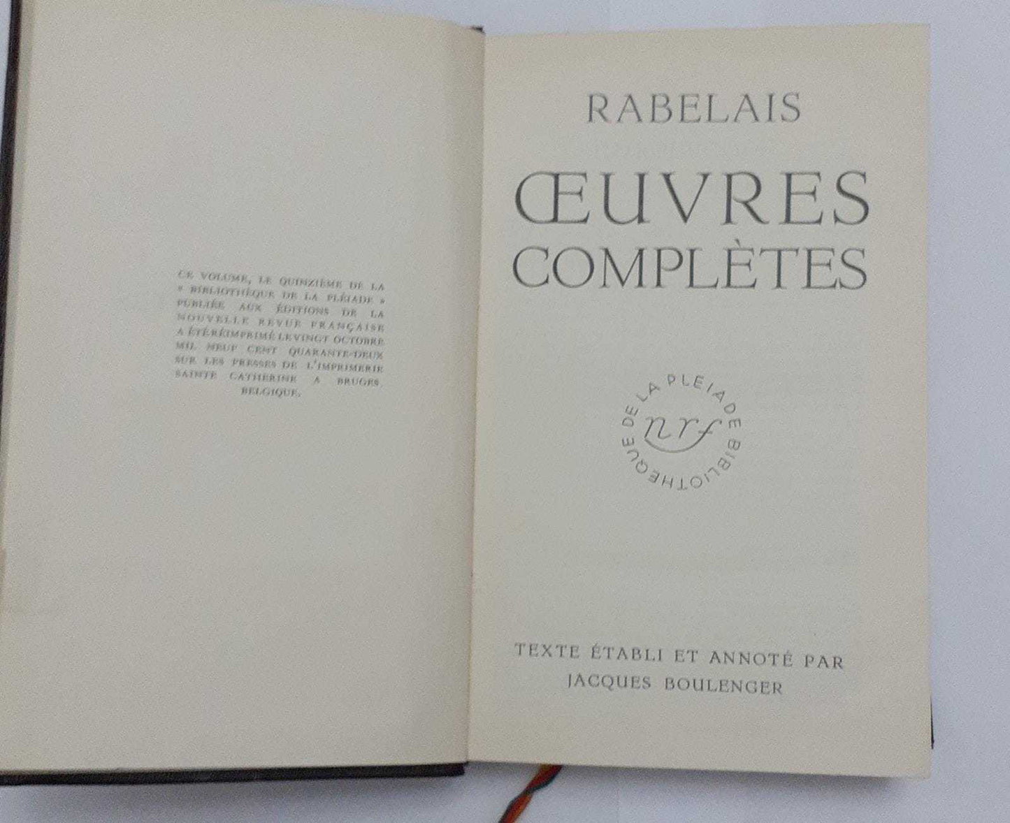 Oeuvres completes - copertina