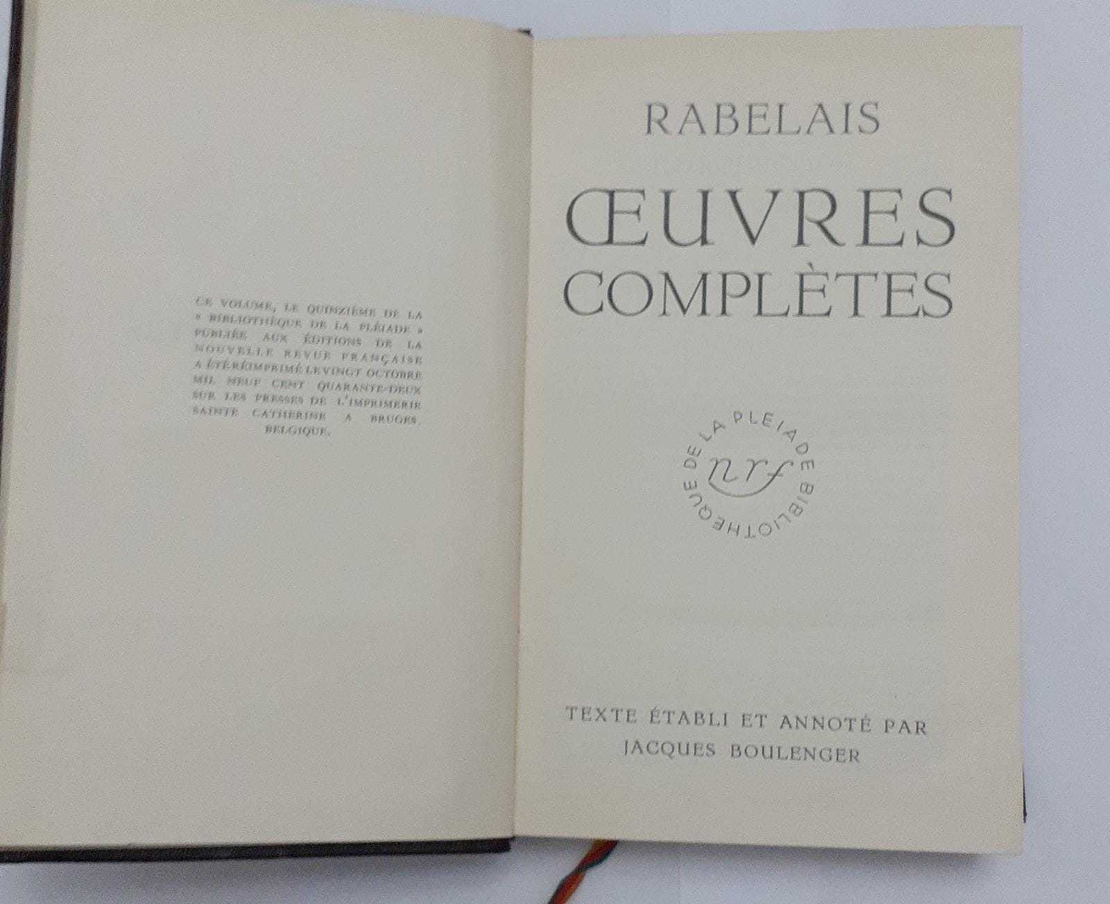 Oeuvres completes - copertina