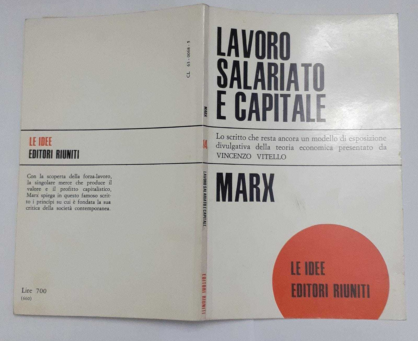 Lavoro salariato e capitale - copertina