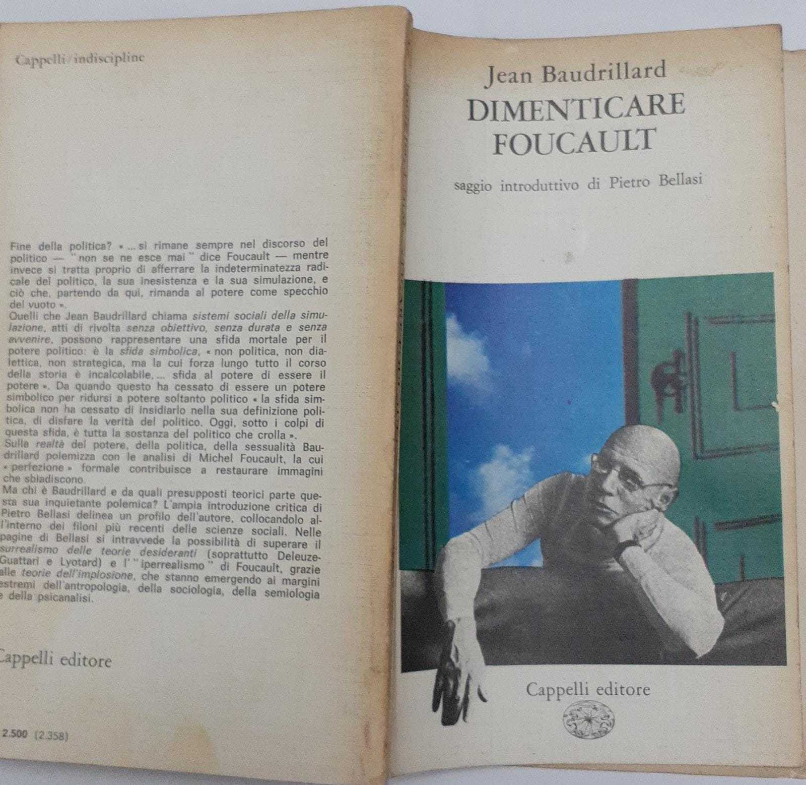 Dimenticare foucault - copertina