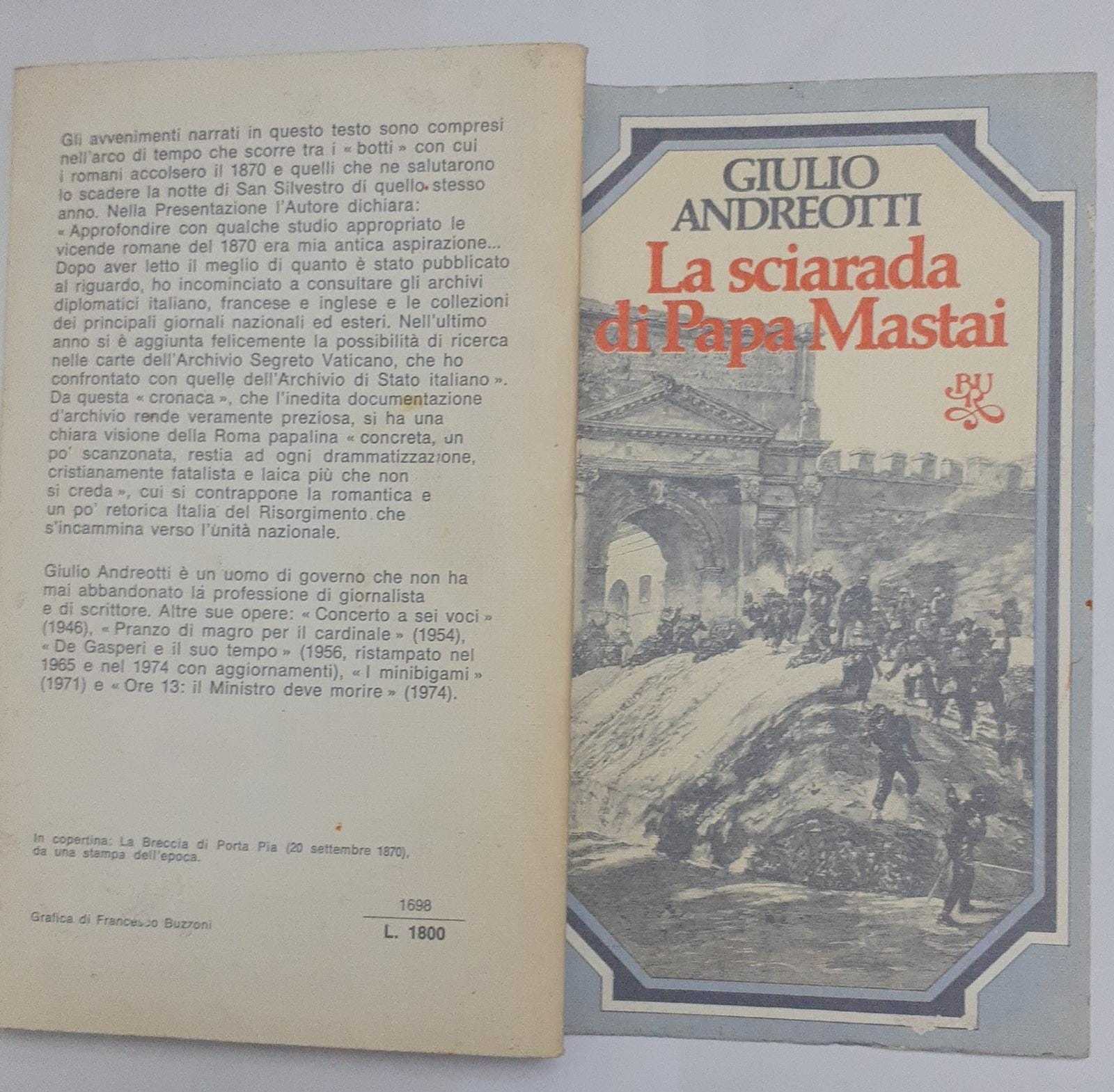 La sciarada di Papa Mastai - copertina