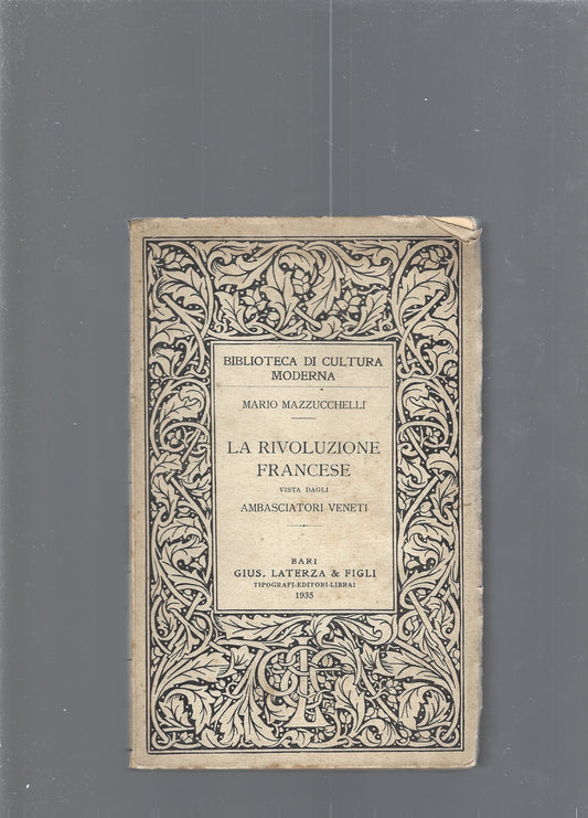 La rivoluzione francese vista dagli ambasciatori veneti - copertina