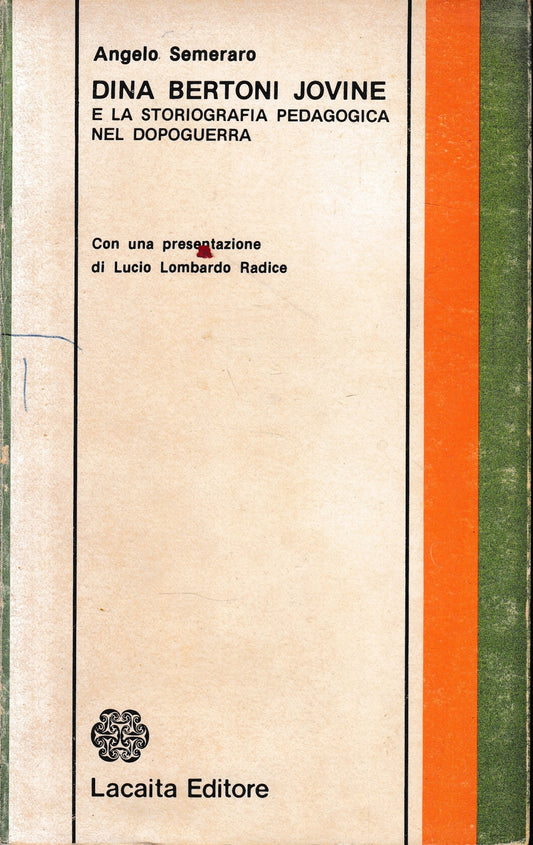 Dina Bertoni Jovine e la storiografia pedagogica nel dopoguerra - copertina