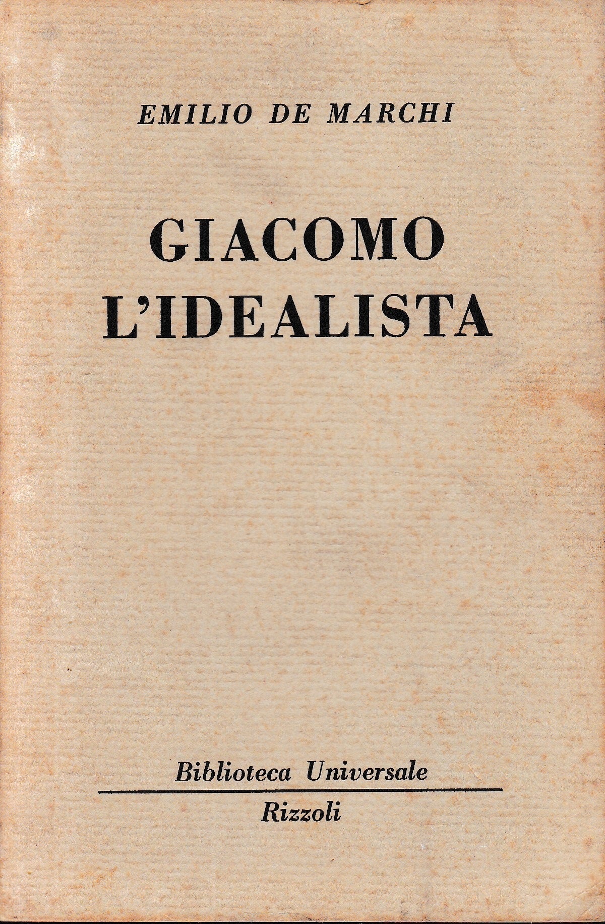 Giacomo l'idealista - copertina