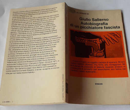 Autobiografia di un picchiatore fascista - copertina