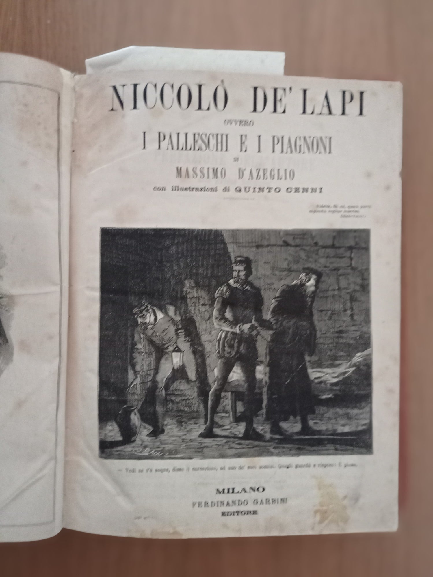Niccolò De' Papi ovvero i Palleschi e i Piagnoni - copertina