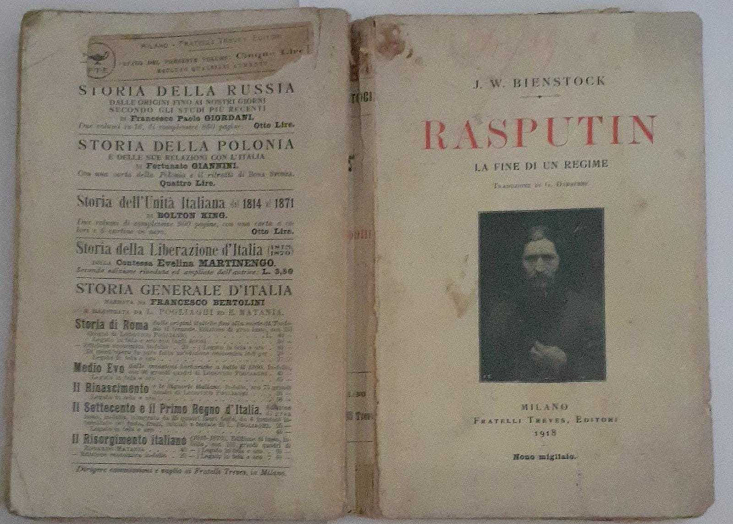 Rasputin. La fine di un regime - copertina
