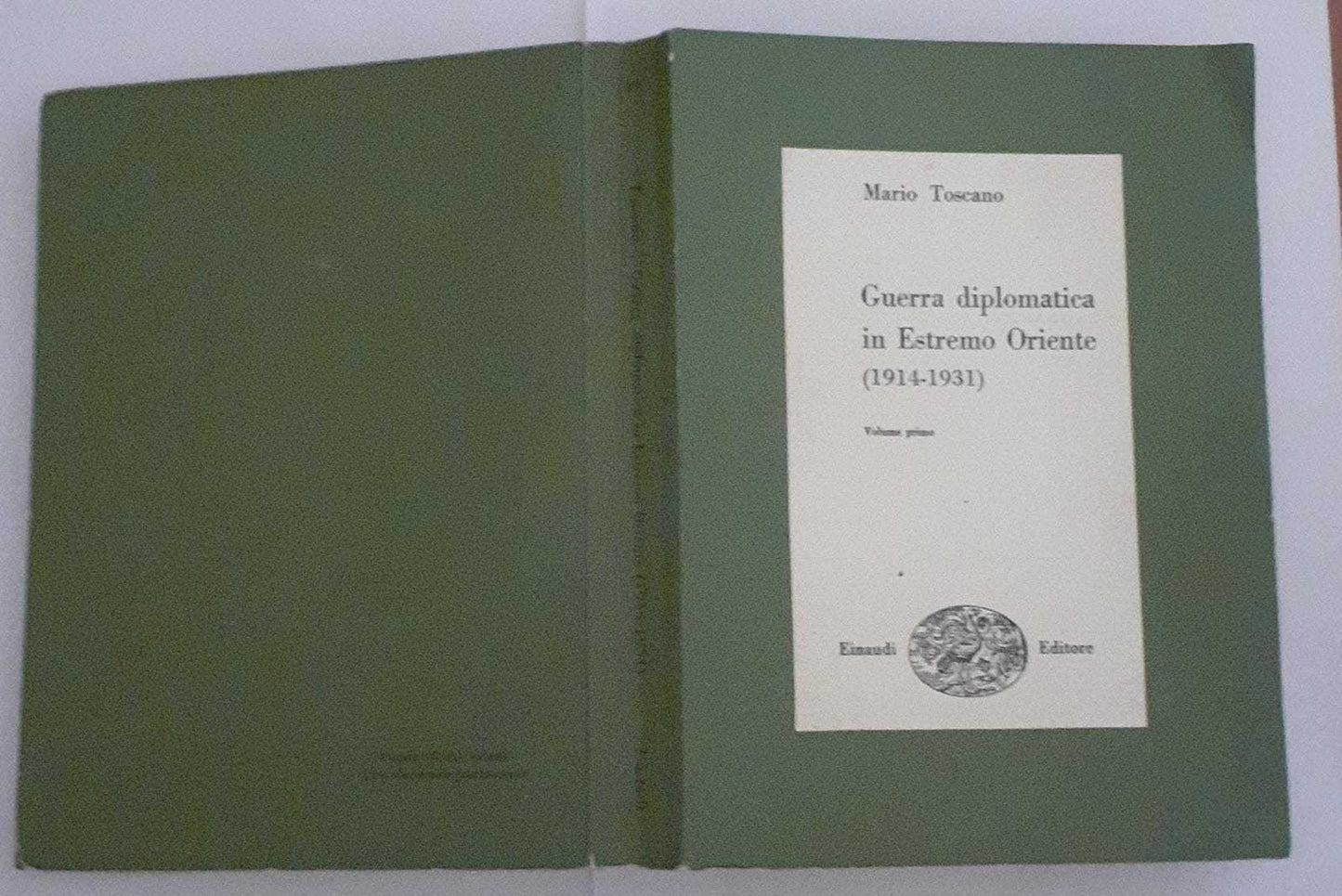 Guerra diplomatica in Estremo Oriente (1914-1931). Volume primo - copertina