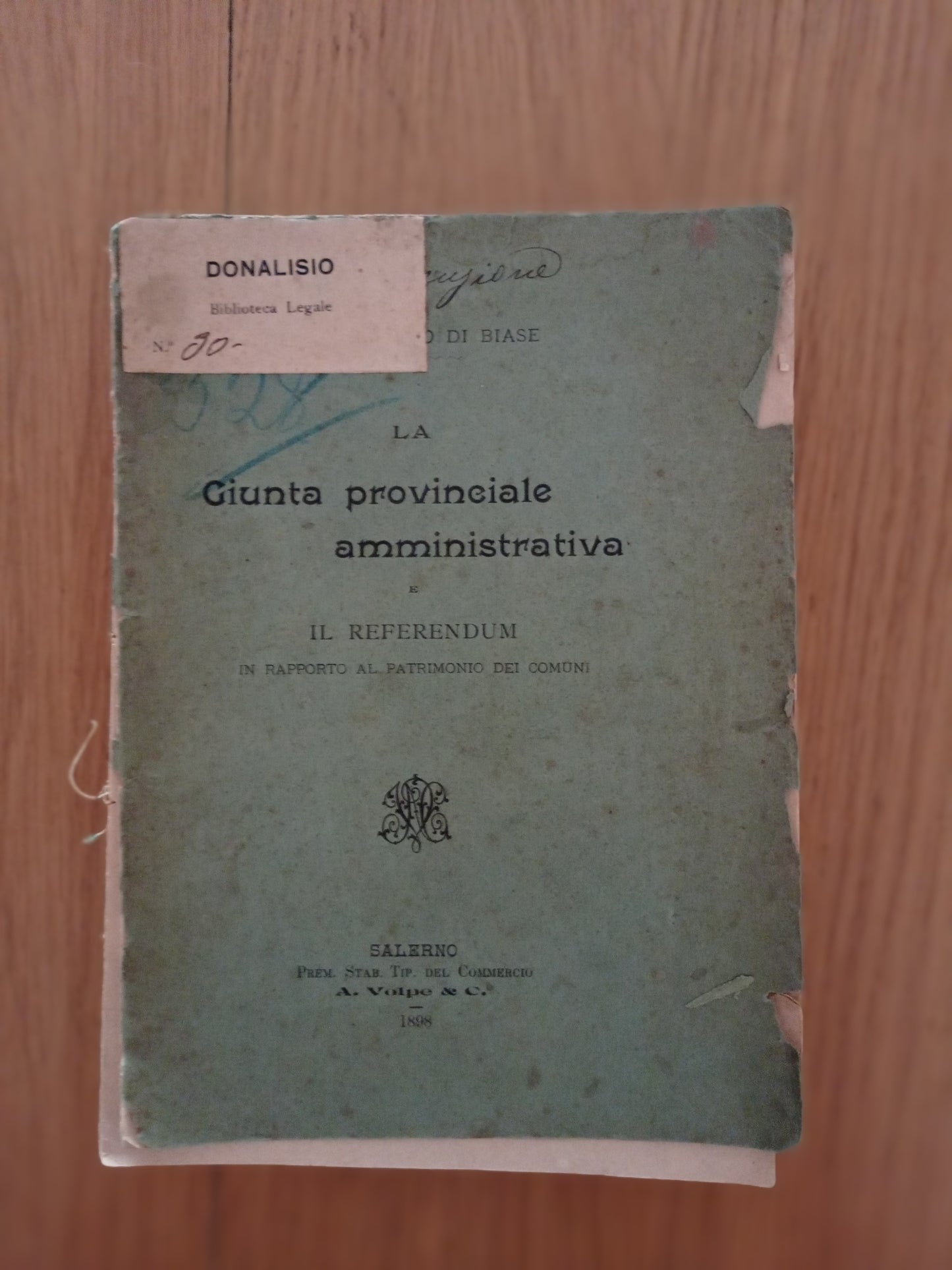 La giunta provinciale amministrativa: il referendum - copertina